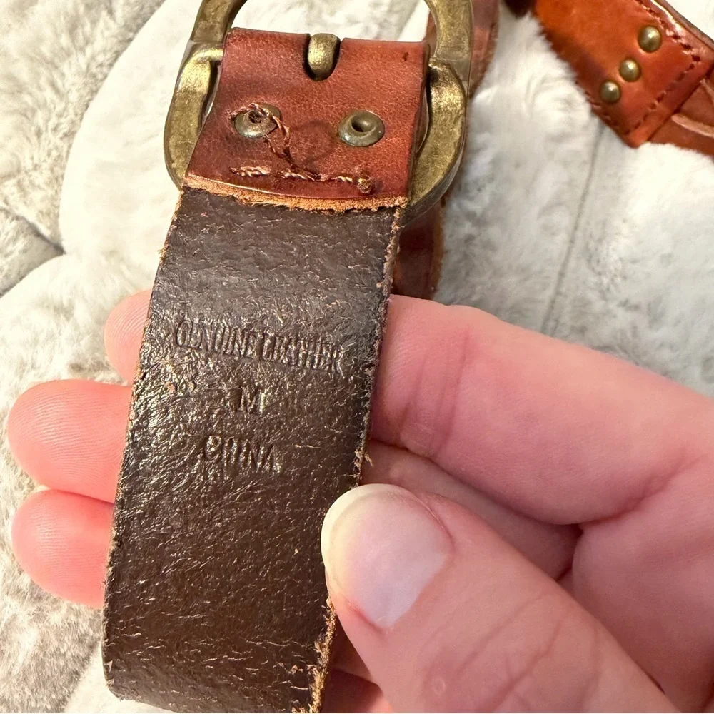 Vintage genuine leather belt.